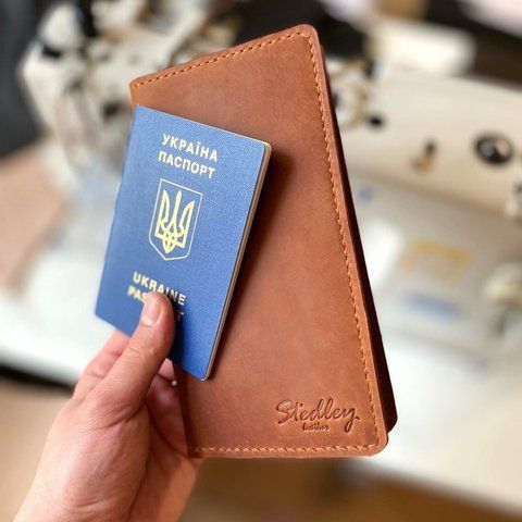 Тревел-гаманець, шкіряне портмоне для подорожей stedley 185 фото